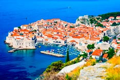Dubrovnik, picturesque view on the old town (medieval Ragusa)
